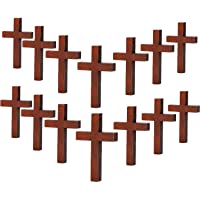 70 Piezas de Madera Colgantes Cruzados DIY Encantos Cruzados Artesanías Artesanales del Partido de Madera Natural DIY…